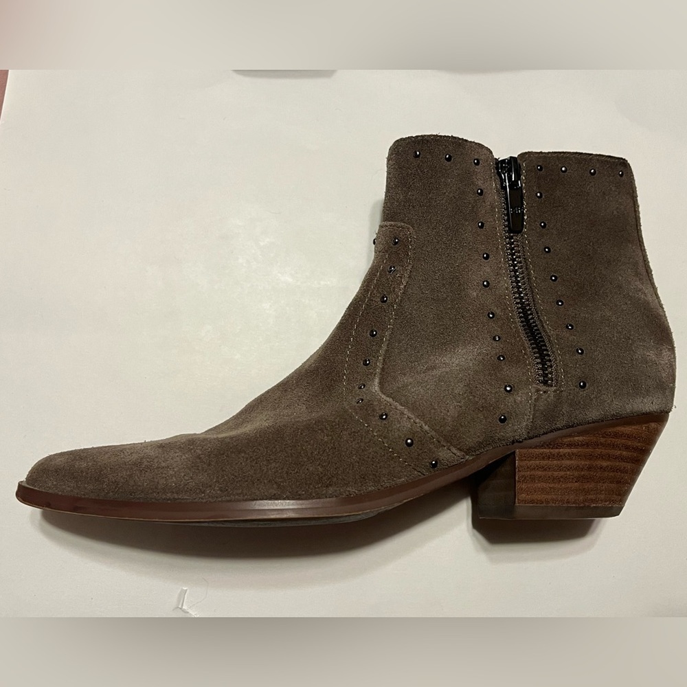 Marc Fisher grey/brown booties, Size 7M
